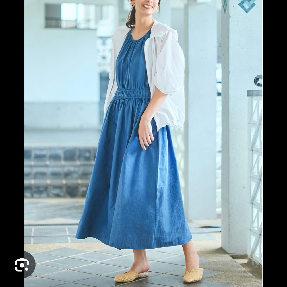 Uniqlo halter cotton maxi dress - Picture 10 of 10